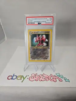 2001 - POKEMON - SCIZOR - BLACK STAR PROMO - #33 - PSA 6 - POKEMON LEAGUE - Image 1
