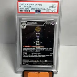 2025 Pokemon White Flare Tech Sticker Collection #211 Gothitelle PSA 10 - Image 1