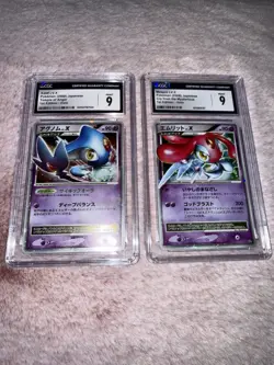 Pokemon Mesprit Lv X Azelf Lv X 2008 Japanese 1st Edition Holo CGC 9 Mint Graded - Image 1