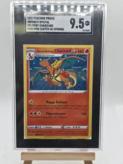 2022 POKEMON BSP SPECIAL DELIVERY CHARIZARD POKEMON CENTER SGC 9.5 - Image 1