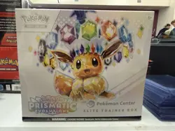Prismatic Evolutions Pokemon Center ETB Factory Sealed Elite Trainer Box - Image 1