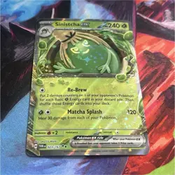 Pokemon Sinistcha ex 023/167 SV06: Twilight Masquerade Double Rare Holo - Image 1