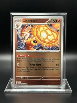 2025 Pokemon Mega Evolutions -Cinderace Reverse Holo No. 28/132 - Image 1