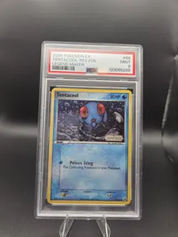 2006 Pokemon Tentacool Rev Foil EX Legend Maker PSA 9 - Image 1
