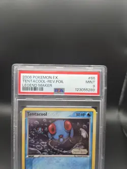 2006 Pokemon Tentacool Rev Foil EX Legend Maker PSA 9 - Image 2