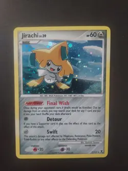 Pokemon 2009 Jirachi LV. 39 Holo Rare Rising Rivals #7/111 - Image 1