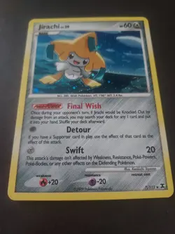 Pokemon 2009 Jirachi LV. 39 Holo Rare Rising Rivals #7/111 - Image 2