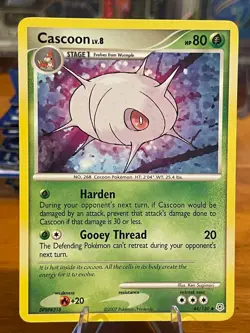 2007 Pokemon Diamond & Pearl Base Set Cascoon 44/130 Uncommon Stage 1 MP - Image 1
