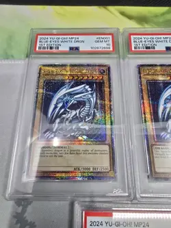 YUGIOH PSA 10 7X Blue-Eyes White Dragon MP24-EN001 QCR 1st Edition SDK ART - Image 2