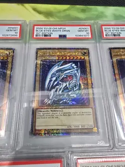 YUGIOH PSA 10 7X Blue-Eyes White Dragon MP24-EN001 QCR 1st Edition SDK ART - Image 3