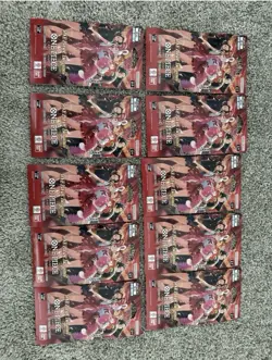 One Piece Card Game EB-03 Heroines Sleeved Booster Pack Lot of 10 Sealed - Image 1