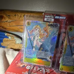 Bandai Namco One Piece Card Game EB-03 Extra Booster Nami Holo English Lot of 3 - Image 2