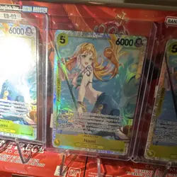 Bandai Namco One Piece Card Game EB-03 Extra Booster Nami Holo English Lot of 3 - Image 3
