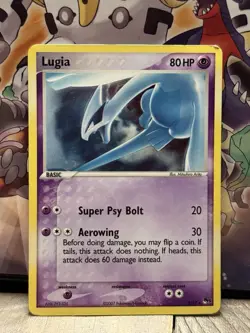 Lugia 2/17 Pop Series 5 2007 Pokemon Card Holo Rare Holofoil LP - Image 1