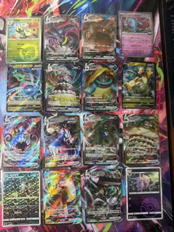 Pokemon 16 Card Lot nm V Max Mega Amazing Ex HOLO Rare Hits Only F92 - Image 1