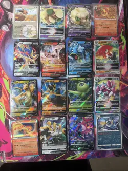Pokemon 16 Card Lot nm V Max Mega Amazing Ex HOLO Rare Hits Only F91 - Image 1