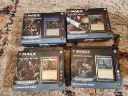 Magic The Gathering Warhammer 40k Commander Deck Bundle all 4 sealed mtg 195166173474 - Image 1