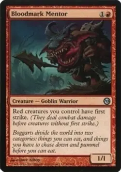 1 x Bloodmark Mentor - Duels of the Planeswalkers - Light Play - MTG - Image 1