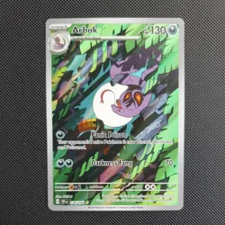 Pokemon TCG Arbok Scarlet Violet-Temporal Forces 176/162 Holo Illustration Rare - Image 1
