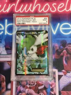 2012 Pokemon Black & White Shaymin EX Full Art Next Destinies #94 PSA 9 - Image 1