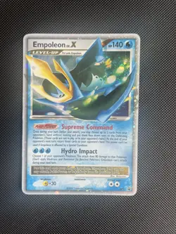 Empoleon LV.X DP11 Diamond & Pearl Black Star Promo Holo Pokemon Card - LP - Image 1
