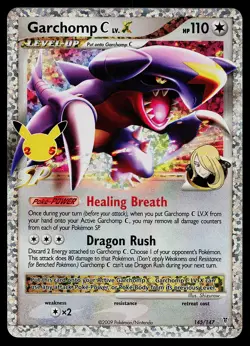 Pokemon Card - Garchomp C LV.X Celebrations Classic Collection 145/147 Holo - Image 1