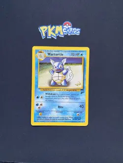 Pokemon TCG Wartortle Base Set 2 63/130 WOTC Stamped MP. - Image 1