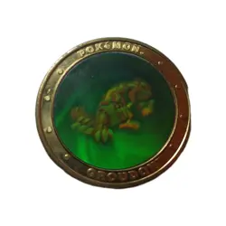 2003 Nintendo Pokemon Ruby Limited Edition Gameboy GROUDON Holo Collector Coin - Image 1