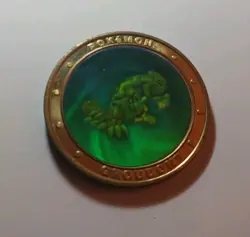 2003 Nintendo Pokemon Ruby Limited Edition Gameboy GROUDON Holo Collector Coin - Image 2
