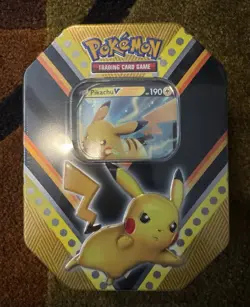 Pokemon V Power Tin BUNDLE (Pikachu, Eevee, Eternatus) Set ~ Sealed - Image 2