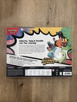 Pokemon Ascended Heroes Deluxe Pin Collection Box Tepig Totodile Chikorita Promo - Image 2