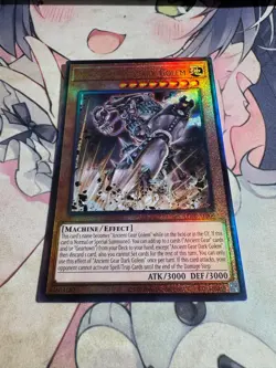 Yugioh Asian English LEDE-AE006 Ancient Gear Dark Golem Ultimate rare NM - Image 3
