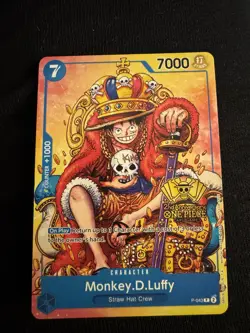 Monkey D Luffy P-043 2nd Anniversary Stamped Promo Near Mint NM - Image 1