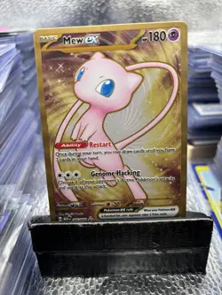 Mew EX 151 UPC Shiny Gold Metal Card Promo 205/165 MEW EN 2023 Pokemon - NM - Image 1