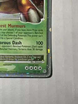 Pokemon Torterra LV. X Card 122/130 Diamond & Pearl Holo Rare - Image 2
