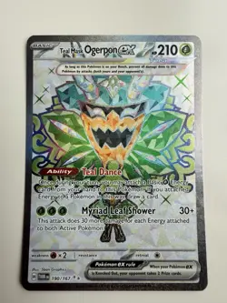 Pokemon TCG Card Teal Mask Ogerpon EX #190/167 Ultra Rare Twilight Masquerade - Image 1