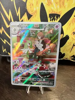 Pokemon TCG Kirlia Scarlet & Violet Base Set Holo Illustration Rare Card 212/198 - Image 1