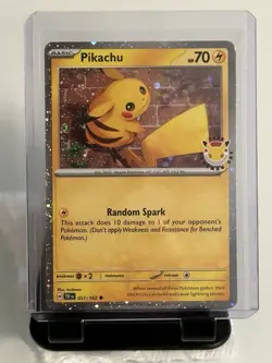 Pikachu 051/162 Stamped 2026 Pokemon Day 30th Anniversary Promo Card NM/M - Image 1