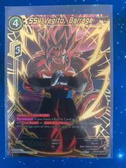 Dragon Ball Card Game / SS4 Vegito, Barrage / History of Z / NM / English - Image 2