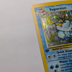 Vaporeon Pokemon Card Holo 1st Edition 12/64 Rare Jungle Set 1999 WOTC Vtg MP - Image 3