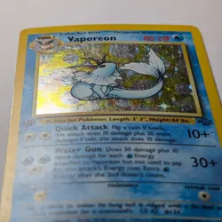 Vaporeon Pokemon Card Holo 1st Edition 12/64 Rare Jungle Set 1999 WOTC Vtg MP - Image 4