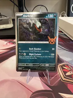 Pokemon Card Halloween Trick Or Trade 2024 Darkrai 136/197 Cosmos Holo Rare NM - Image 1