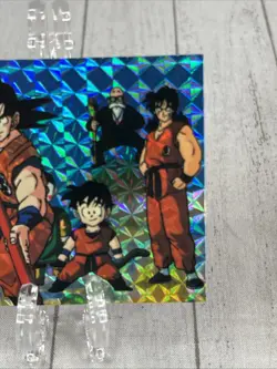 Dragon Ball Z Card #01 The Z Team Prism Holo Foil CCG TCG 1996 LP - Image 3
