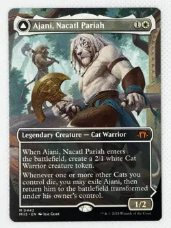 2024 MH3 - Ajani, Nacatl Pariah / Ajani, Nacatl Avenger Borderless Art #442 - NM - Image 1