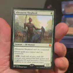 Allosaurus Shepherd Jumpstart Regular Green Mythic Creature Wizards - Image 1