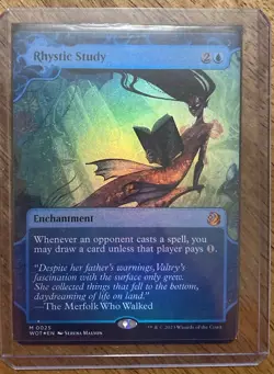 Foil Rhystic Study NM Wilds of Eldraine: Enchanting Tales (WOT) - Image 1