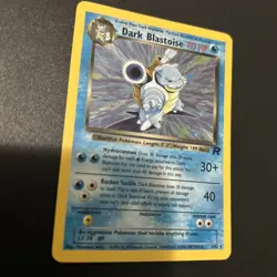 Dark Blastoise 3/82 Holo Rare Team Rocket Pokemon Card LP - Image 2