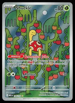 Shuckle 136/132 Holo Illustration Rare Mega Evolution Pokemon Card - Image 1