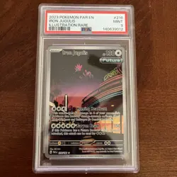 PSA 9 Mint Iron Jugulis 216/182 Illustration Rare - Pokemon PAR SV04 - Image 1