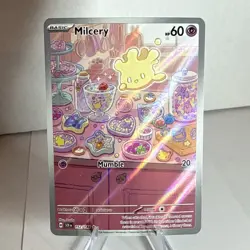 Pokemon TCG Milcery 152/142 Stellar Crown Holo Illustration - Image 1